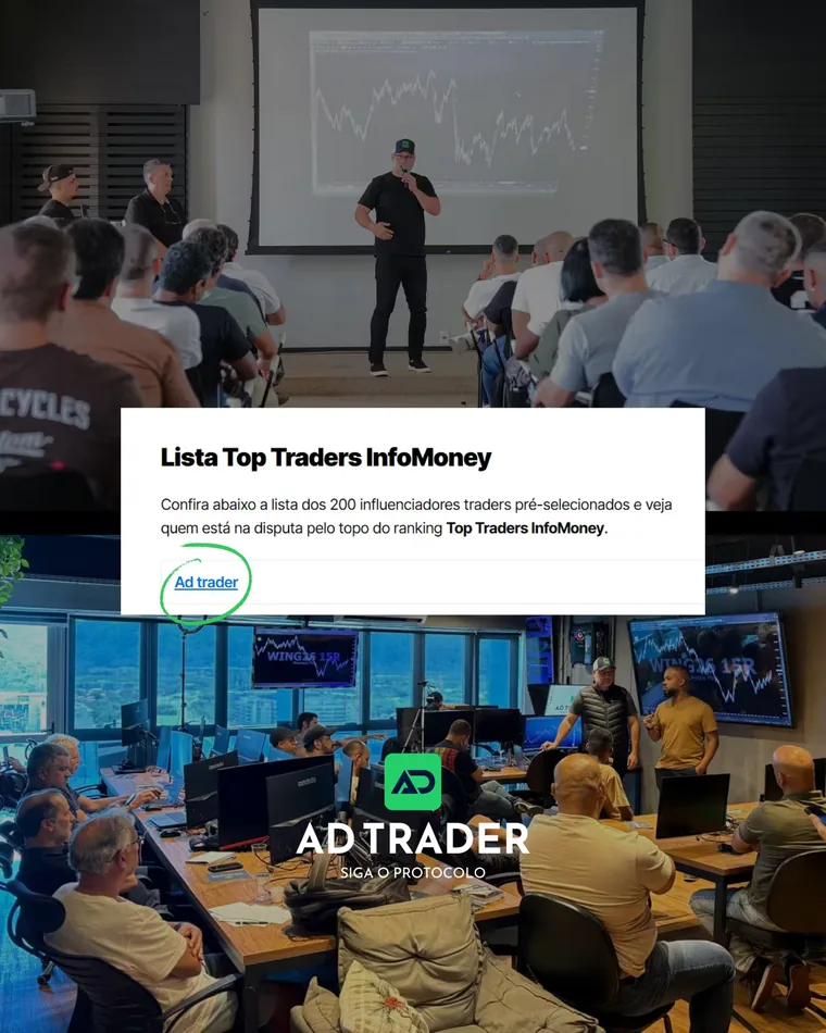 AD Trader na lista dos 200 traders pré-selecionados pela InfoMoney